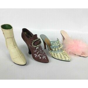 Vintage 1999 Just the Right Shoe Lot of 4 Frosted Fantasy Bordeaux Va Va Voom